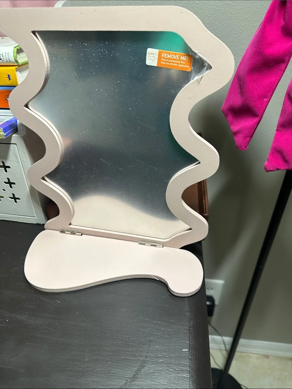 Decorative Shelf Mirror in Beige New in Box
